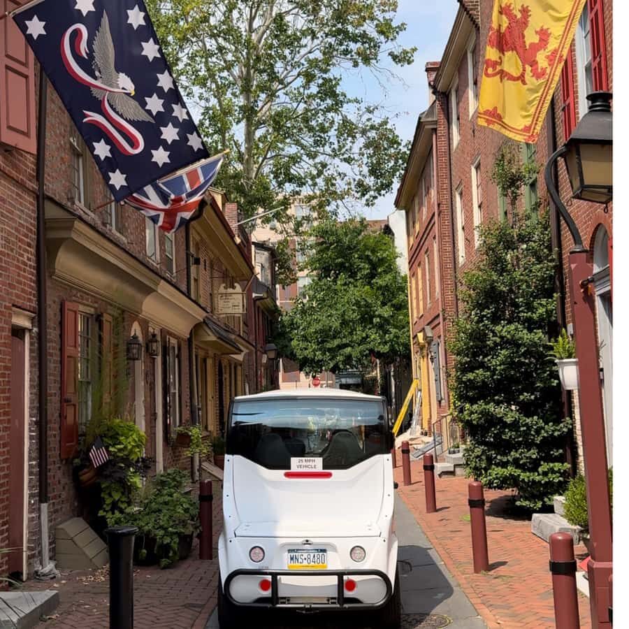 2 Hour Electric Cart Tour of Philadelphia with Local Guide - Old City freedom stops: Independence Hall, the Liberty Bell, Betsy Ross, and the US Mint