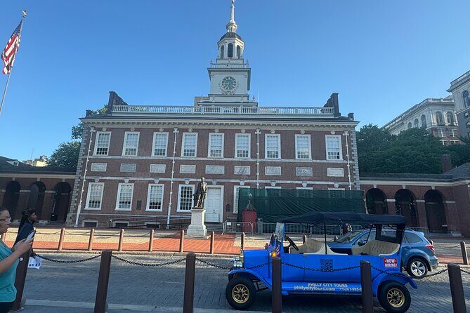 Explore Philadelphia via Vintage Car or Electric cart - Starting at City Hall: The 22-Foot Walls and William Penn’s Crown
