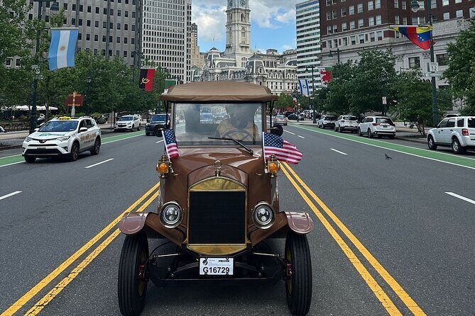 One Hour Tour Of Philadelphia Historical Sites In A Vintage Car - Chinatown and the National Constitution Center: story breaks and modern context
