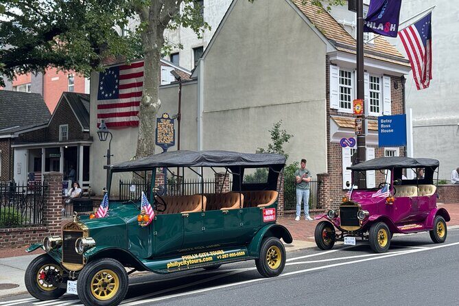 One Hour Tour Of Philadelphia Historical Sites In A Vintage Car - Meeting at 51 N 12th St and what the ride feels like