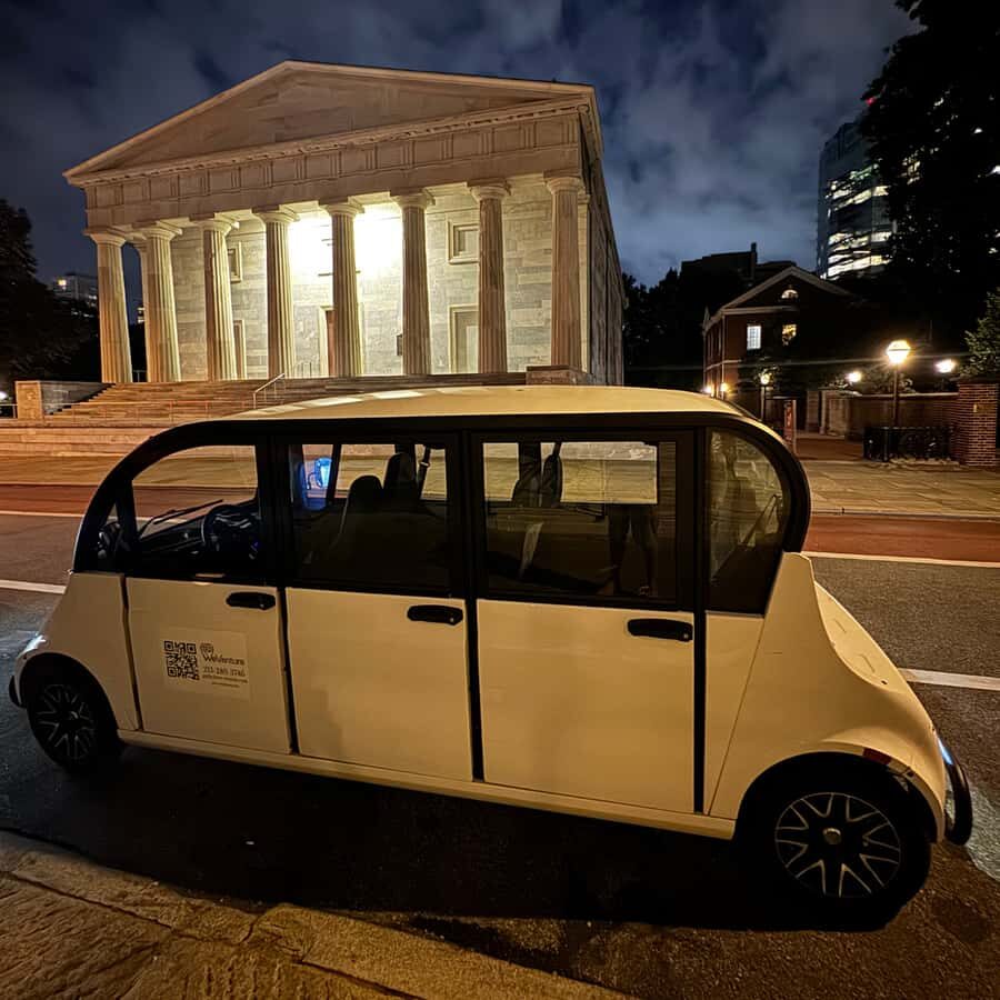 Philadelphia Evening Electric Cart Tour - Why a 1-Hour Electric Cart Tour Works So Well at Night