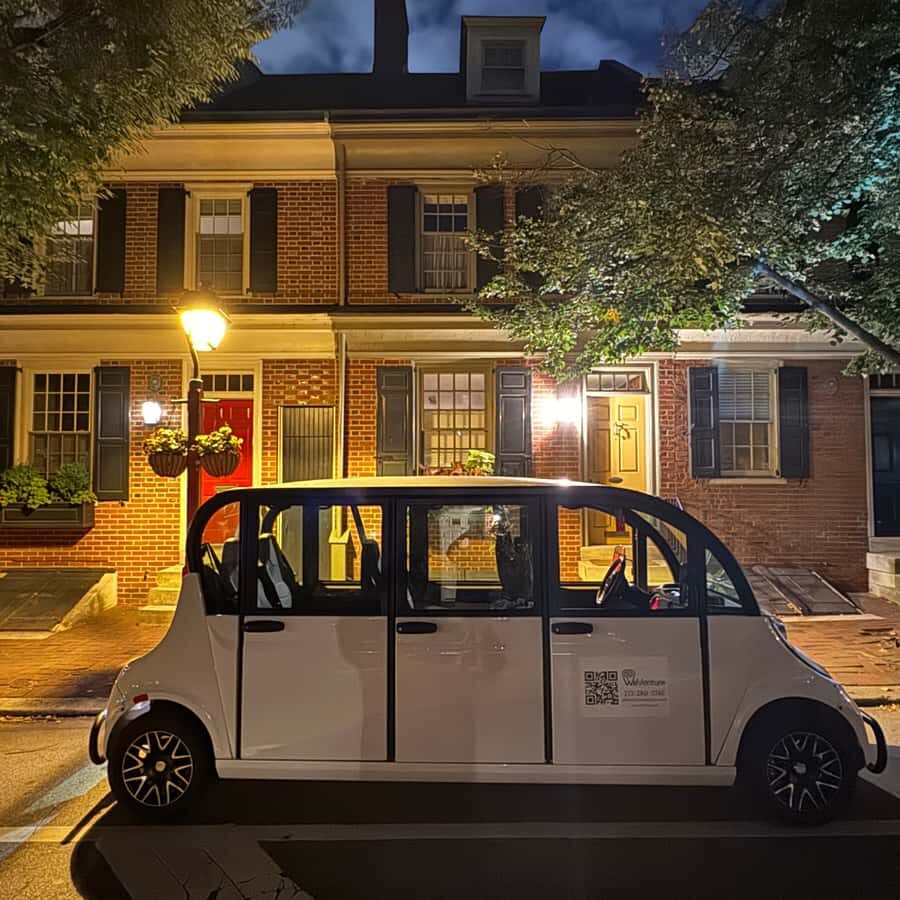 Philadelphia Evening Electric Cart Tour - Meeting at 12th and Arch: Easy Start, Quick Momentum