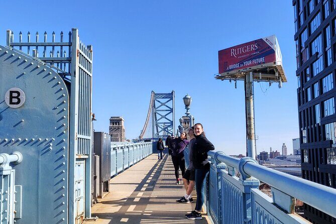 Philadelphia Walk or Run Sightseeing Tour of Ben Franklin Bridge - Watching a second river crossing: Tacony-Palmyra Bridge